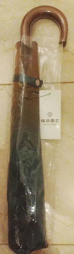 주말 특가 미사용 새상품 마키타 상점 접이식 우산 브라운/그린 58cm