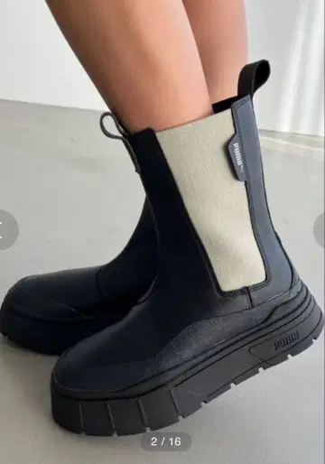 사이드 고어 부츠 PUMA 미사용 새상품 22.5cm