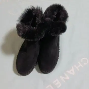 블랙 스웨이드 퍼 어그 부츠 착용감 발군