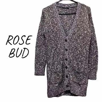 ROSE BUD MIX 컬러 긴팔 니트 가디건