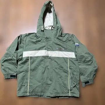 스키웨어 스노우보드 남성용 L 자켓 후드 부착 올리브색