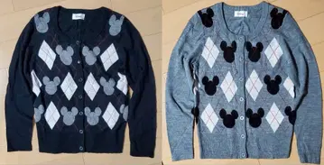 미키 아가일 무늬 가디건 2장 세트