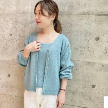 flower 플러피 앙상블 니트 플라워