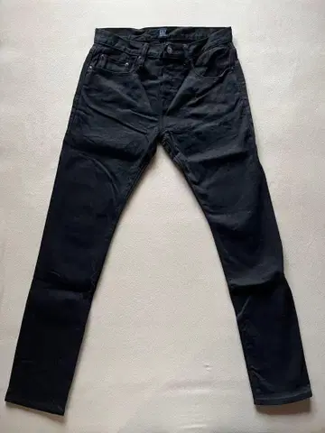 GAP 카이하라 스트레치 셀비지 데님 블랙 스키니 30