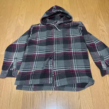 90s~ Shah Safari 후드 부착 플란넬 셔츠