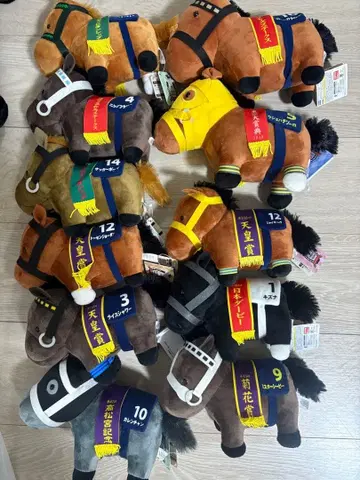 경마 봉제 인형 복수 세트