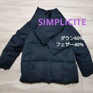SIMPLICITE 블랙 다운 자켓 블랙
