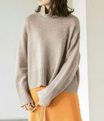 N.O.R.C by the line 울 캐시미어 크롭 터틀