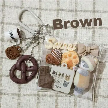 가챠 파우치 모프 샌드 네코 콜라보 브라운 계열 가챠