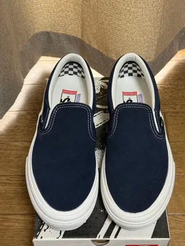 반스 스케이트 슬립온 팝 쿠쉬 네이비 26.5cm