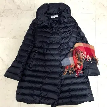 새상품급 바니스뉴욕 빅 숄 다운 코트 네이비 M