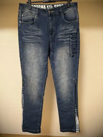 GOTCHA 사이드 지퍼 달린 청바지