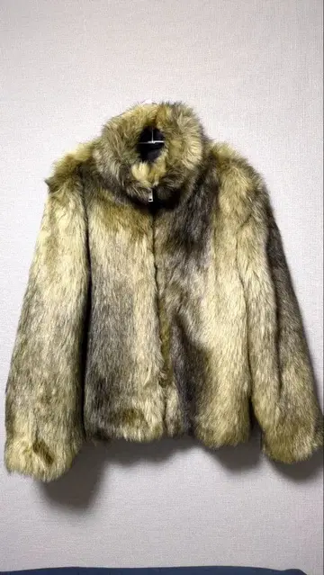 ZARA 인조 모피 자켓 L-XL