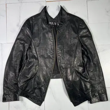 레어 theyskens theory 변형 가죽 자켓 램 가죽 S