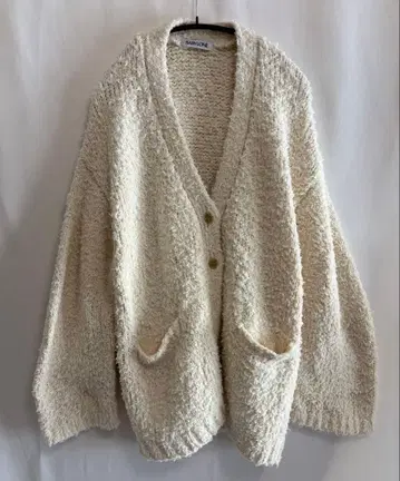 착용 적음 BABYLONE 바빌론 코튼 페더라이크 가디건 아이보리