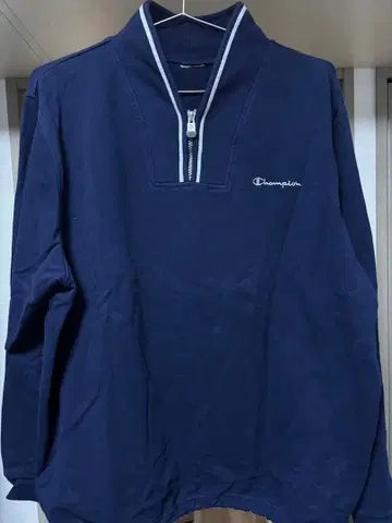 Champion 네이비 하프 지퍼 트레이닝복