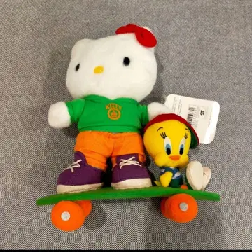 Sanrio 키티 투티 봉제 인형 스케이트보드 레어 초레어