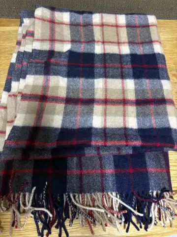 Macintosh 체크 무늬 스톨 새상품급