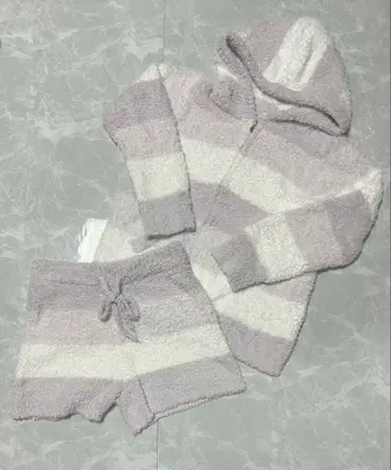 새상품급 gelato pique 룸웨어 상하의 세트 보더 F LAV