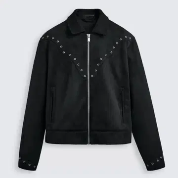 완판템! ZARA 페이크 스웨이드 자켓 블랙