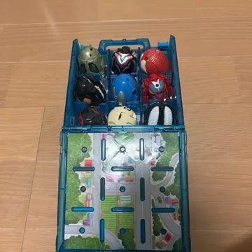 울트라 에그 9체, 배틀 아타셰 케이스 파랑 세트
