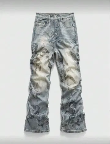 데님 청바지 팬츠 그런지 스트릿 y2k 해외 천사 엔젤