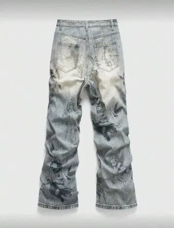 데님 청바지 팬츠 그런지 스트릿 y2k 해외 천사 엔젤