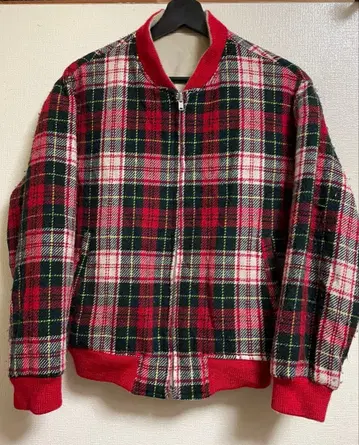 타탄 체크 자켓 리버서블