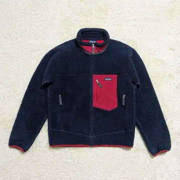 명작 새상품급 파타고니아 레트로X M NVY x RED 플리스 자켓