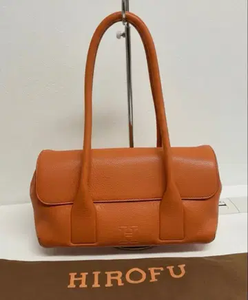 HIROFU (히로후) 오렌지 [페루셰] 가죽 핸드백 천연 가죽