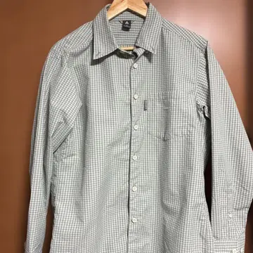 mont-bell M 사이즈 체크 무늬 긴팔 셔츠