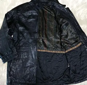 빅 사이즈 LL 가죽 자켓 카 코트 가죽 점퍼 램 가죽 블랙