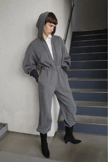 CLANE 후디드 스웨트 올인원