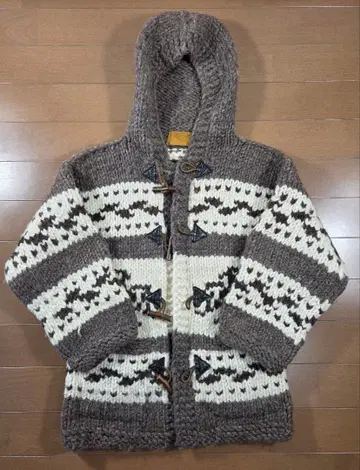 카우친 더플 코트형 울 100 캐나다제