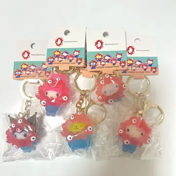산리오 미야쿠미야쿠 클리어 키링 5개