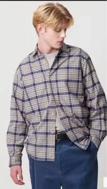 BEAUTY&YOUTH 체크 레귤러 셔츠 FORM형