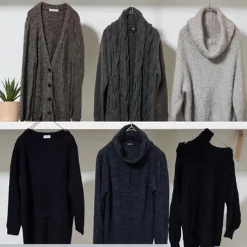 여성용 니트 모음: 가디건, 긴팔, 원피스, 스웨터, 하이넥