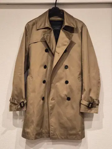 [새상품급] NANO UNIVERSE 베이지 더블 트렌치코트 S 사이즈