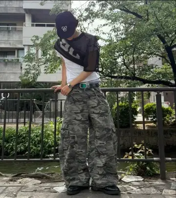 카모플라쥬 카고 하의 M