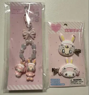 메조피아노 산리오 벨리에짱 키링 앞머리 클립 마이멜로디 2개