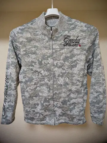 GOTCHA 그레이 카모 패턴 집업 방한 자켓