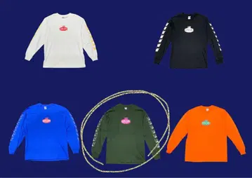 KingGnu 컬러풀 롱 슬리브 T셔츠