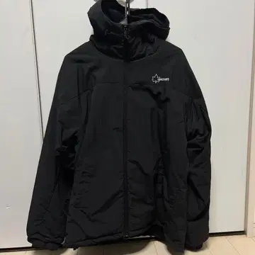 블랙 다운 자켓 플리스 안쪽