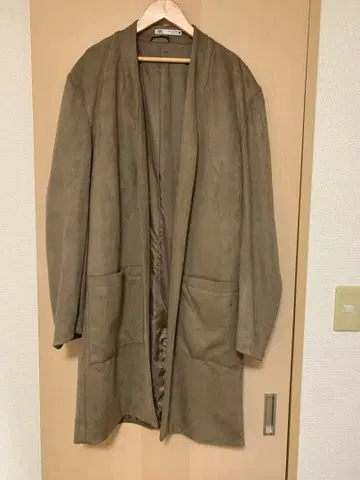 ZARA 베이지 브라운 롱 코트 M