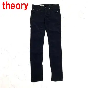 A7229 띠어리 코듀로이 팬츠 스키니 면 블랙 26R