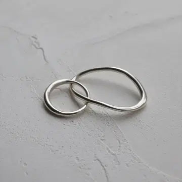 TEN 듀오 반지 SV 실버