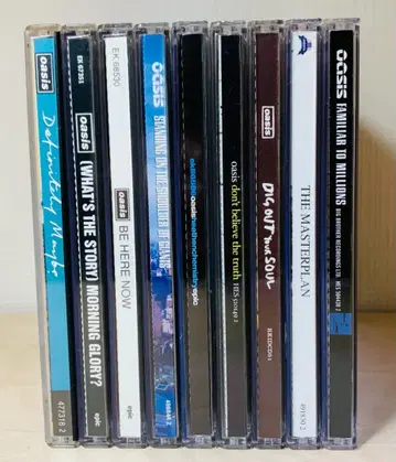 [수입반] oasis CD 앨범 묶음 판매 9장 세트