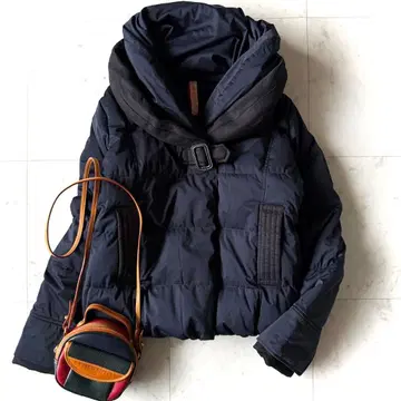 컨디션 최상 요소오 비그 쇼울 숏 다운 자켓 3 네이비