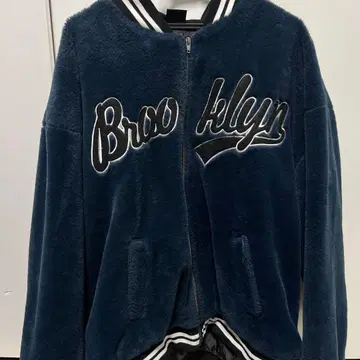 Brooklyn 플리스 보아 자켓 네이비
