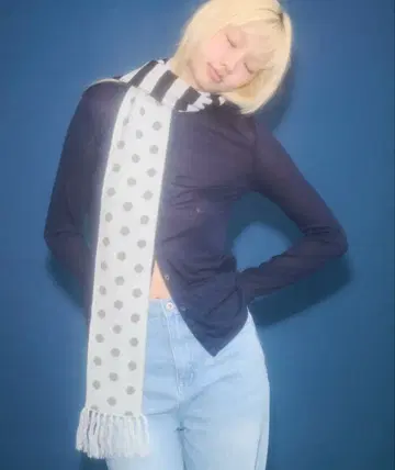 스트라이프 스카프 / 도트 보더